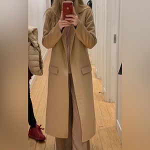 Express tan wool coat